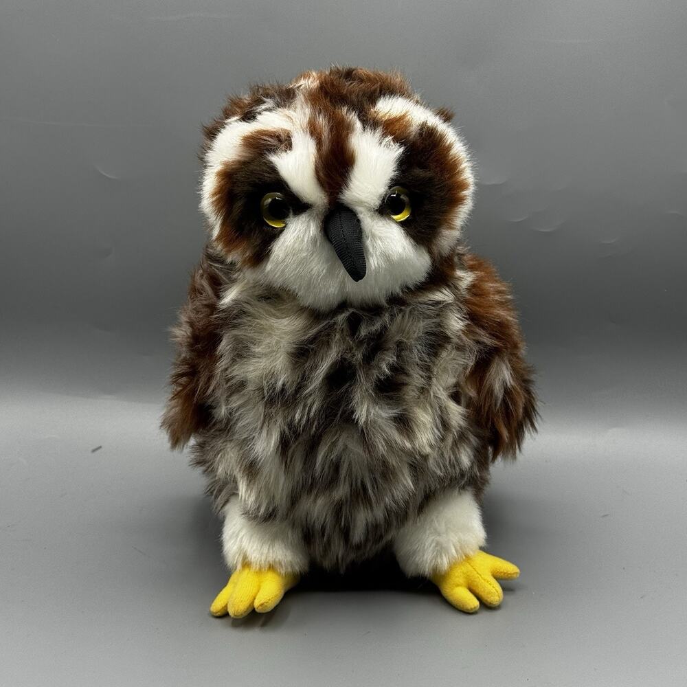 Jaag Spotted Owl Plush Stuffed Toy 9" Realistic Lifelike